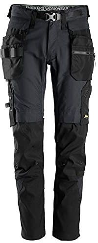 Snickers Workwear FlexiWork 6972 Arbeitshose mit abnehmbaren Holstertaschen, stahlgrau, 56