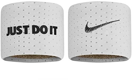 Nike Unisex - Vuxen M Armband 2 PK Terry SweatBND, Vit/Svart, One Size