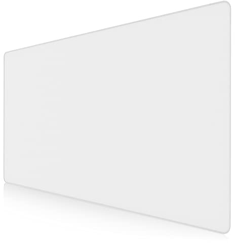 TITANWOLF - XXXL Mouse Mat - 1200 x 600 x 3 mm Mouse Pad – Extra Large Speed Gaming Mousepad - Table Mat Large Size - improved Precision and Speed – Design White