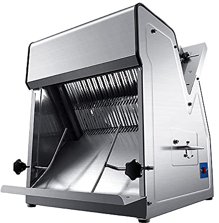 370W Commercial Bread Slicer, 12mm Ham Sliced, 13-38cm Bread Slicers for Homemade Bread, Food Slicer for Restaurant, CE/FCC