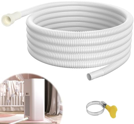 UNIFAMILY Luftentfeuchter-Ablaufschlauch, 1,8 m, universeller schneidbarer Gummi-Adapter, Luftentfeuchterschlauch, flexibler Ablaufschlauch für Luftentfeuchter im Innenbereich,