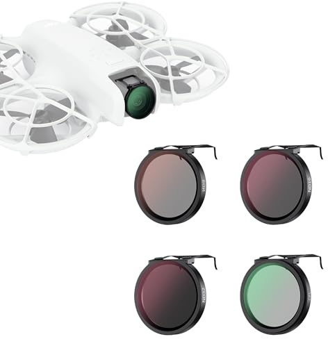 JJC ND CPL Filter Kit Compatible with DJI NEO, 4 Pack ND8 ND16 ND32 Neutral Density Fixed Filters Circular Polarizer, Multi Coated Ultra Light Portable ND Filter NEO Drone Accessories