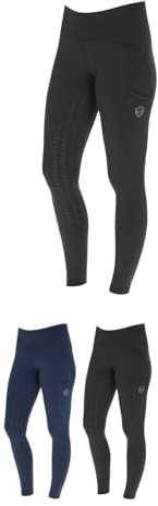 Covalliero - Damen Reitleggings – Leggings zum Reiten – Reithose mit Silikon-Vollbesatz – Reiterhose mit 2 Handytaschen – leicht & atmungsaktiv – Reitbekleidung in vielen Farben & Größen