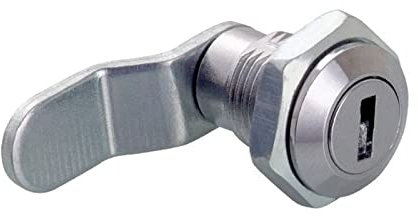 Serrures de placard, serrures de tiroir, serrure à came, Serrure à came avec 2 clés de diamètre 11 mm en alliage de zinc, installation facile for serrure de porte d'armoire de distribution MA084 D, 1