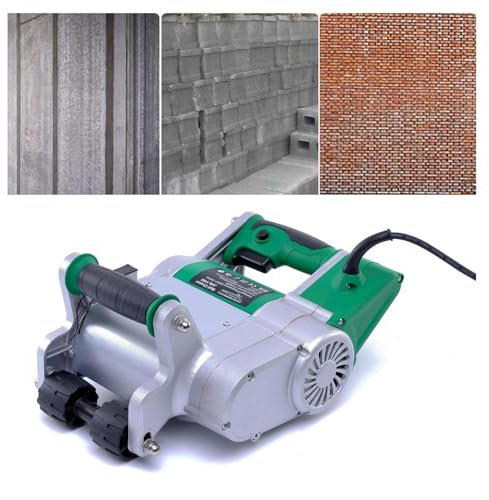 Cortadora de línea de pared, ranuradora eléctrica de pared, cortadora de ranuras de hormigón de 1100 W, cortadora de ranuras de pared para ranurado de ladrillos, sierra eléctrica para mampostería.