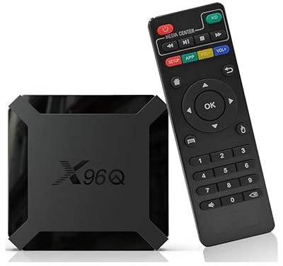 TV Box Androis OS 10.0 Mini Smart TV Box,4K HD/3D/ Quad Core H313 64 bit/2.4GHz WiFi/LAN10/100M Lettore multimediale