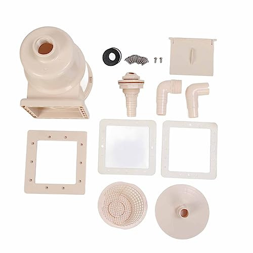 Haofy Skimmer para Piscina de Drenaje de 1,5 Pulgadas con Capacidad Máxima de Flujo para una Circulación Eficiente del Agua, Adecuado para Piscinas Enterradas, Elevadas, Uso Doméstico y Comercial