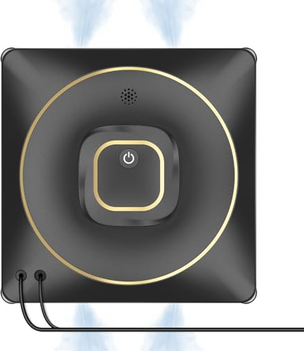 Fensterputzroboter, Automatischer Fensterroboter mit 120ml Tank, Fensterreiniger Elektrisch mit Sprachumschaltung und Mehrere Reinigungsmodi für Innen oder Außen Hochhausfenster