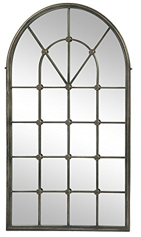 Grafelstein spegel chateau antik fönster väggspegel runt bågfönster lantlig stil