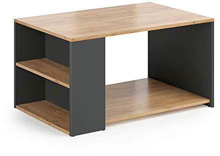 Vicco Tavolino da salotto Dario, Antracite/Rovere sabbia, 90 x 59 cm