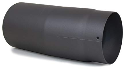 Lanzzas - Canna fumaria canna fumaria canna fumaria a gomito 11° senza sportello fisso Ø 130 mm, grigio