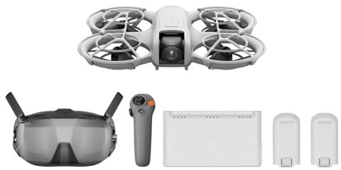 DJI Neo Motion Fly More Combo, Minidrohne mit 4K UHD-Kamera für Erwachsene, 135 g selbstfliegende Drohne, die dir folgt, Handflächenstart, Motivverfolgung, QuickShots, mit RC Motion 3 und 3 Akkus