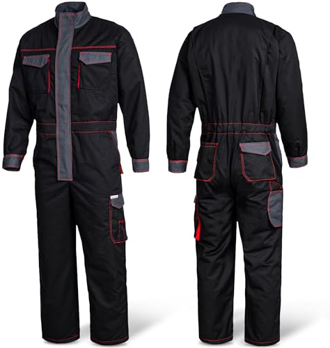 SAFETYTEX Winteroverall - Warmer Winter Overall - gefüttert Arbeitsoverall -Thermo Overall - Arbeitskombi - Rallyoverall -Schutzanzug (M)
