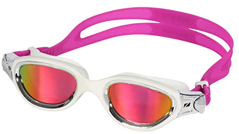 ZONE3 Venator-X simglasögon – vit silver polariserade Revo rosa lins – unisex