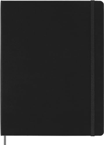 Moleskine Smart Notebook, Smart Writing System, Digitales Notizbuch mit Hardcover, Linierten Seiten und Elastischem Verschluss, Größe Extra-Large 19 x 25 cm, Farbe Schwarz