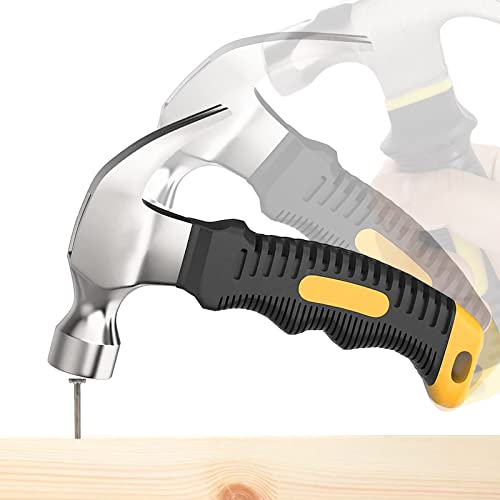 Mini Marteau Multifonction à Griffes Antidérapant - Poignée Ergonomique en Caoutchouc Souple - Pour Charpentier, Entretien, Menuiserie