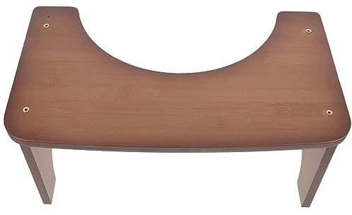 OSALADI Badezimmer-hocker Aus Bambus Fußhocker Für Toilette Stabiler Und Rutschfester Sitz Multifunktionaler Hocker Für Erwachsene Kleiner Holzhocker Für Bad