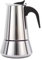 Flouder Cafetera italiana, Cafetera moka, acero inoxidable, (cafetera italiana 6 Tazas 300 ml), Cafe espresso, para hogar y oficina