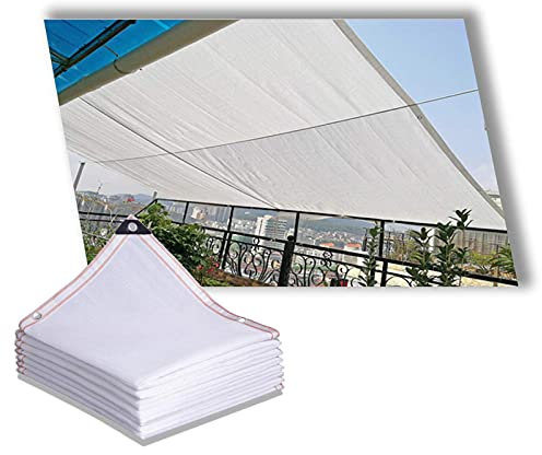 Telo ombreggiante per serra 90% protezione solare in rete bianca frangivento per piante da cortile 6 x 10 m