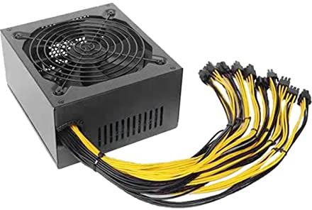 EZZON PC Mining Bitcoin Alimentation 2000 W ATX 12 V 2.31 Silent Bitcoin Miner Alimentation 75/B85/847/X79/Prise en charge des cartes graphiques