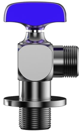 Valvole di arresto dell'acqua calda/fredda ad alto flusso del bagno 1/2 '' Angoli di rotazione valvole di arresto in ottone Raccordo idraulico facile da installare