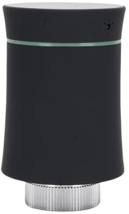 Fafeicy Display LCD Valvola di Termostato Intelligente, Supporto per e Smart Life App, Controllo Vocale, Valvola Termostatica Programmabile con più modalità (Black)