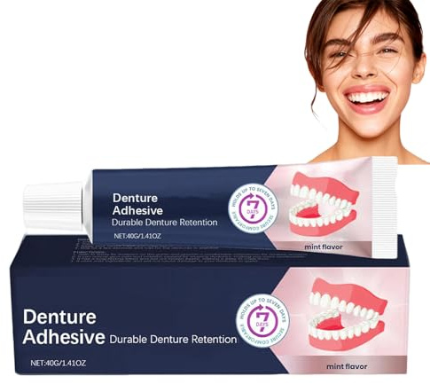 Adhesivo termoplástico para dentaduras postizas, adherencia duradera, crema adhesiva termoplástica para dentaduras postizas, práctico pegamento dental. (1pcs)