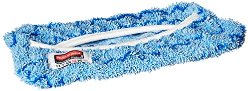 Rubbermaid Commercial Products FGQ89100BL00-1, 8 inch HYGEN Quick Connect Flexible Microfiber Mop Cover with Damp Mop - Yellow