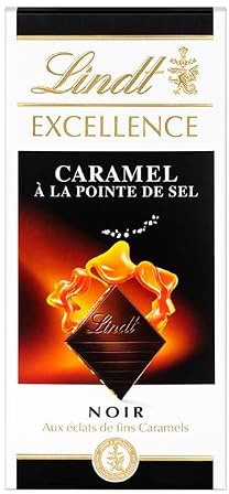 Lindt Noir Caramel à la Pointe de Sel la Tablette 100g