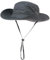 Comhats Herren Sonnenhut UV-Schutz Outdoor Fischerhut Bucket Safari Faltbarer Wanderhut Unisex Sommer Buschhut Hiking Breiter Boonie Gartenhut Wasserdicht Dunkelgrau M/L