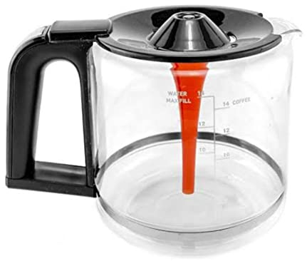 Krups SS-207816 Glaskaraffe mit Deckel und Aromatube für 14 Tassen