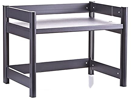 Rejilla Horizontal para Tostadora Estante para Horno Microondas Hogar Cocina Encimera Gabinete De Almacenamiento De Escritorio Altura del Piso Ajustable Estantes Cubicos/Gris/43-65 * 38 * 4