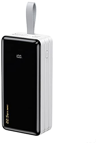 Batterie Externe, 60 000 mAh, 22,5 W, PD 18 W, Chargeur Portable, 7 Ports, Haute Vitesse, USB C, Chargeur de téléphone, Batterie de Secours avec écran LCD Intelligent, Compatible avec 99% d