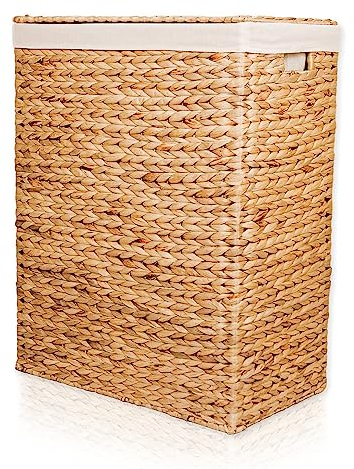 panier à linge en jacinthe d'eau, corbeille à linge, matériel naturel - plusieurs tailles disponibles : Taille 3