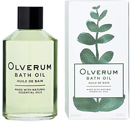 Olverum Bath Oil 250ml - Luxury Muscle Soothing Bath Soak - Relaxing Aromatherapy Oil with Highly Concentrated Blend of 10 Essential Oils - Natural, Vegan, Cruelty Free - Bath Oils for Women & Men