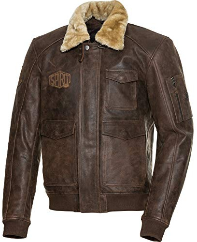 Spirit Motors Antik Lederjacke 5.0 – Büffelleder – Fliegerstil – Braun