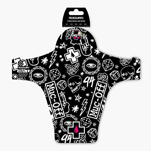 Muc-Off Unisex Ride Guard Faltbarer Vorderer, Punk Fahrrad Schutzblech, Schwarz, Einheitsgröße