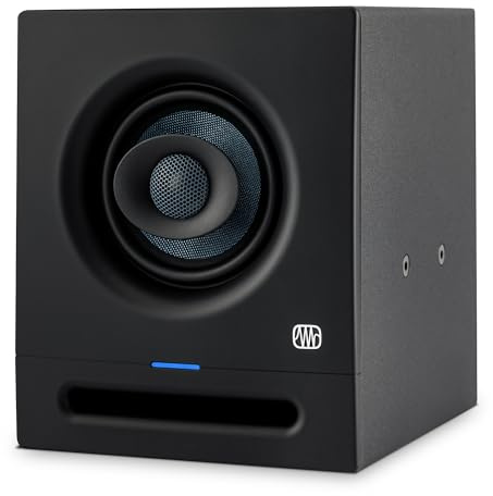 PreSonus Eris Pro 4 Studiomonitor – Bi-Amped, Aktiv, 4,5 Zoll Koaxialer Studiomonitor für Audioaufnahmen und Mischen, Decken- und Wandmontage