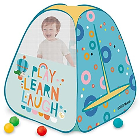 DQB DeQUBE Fisher Price Faltbares Kinderzelt mit Tiermotiv Dschungel, Maße 72 x 50 x 42 cm (Deqube 920D00174)