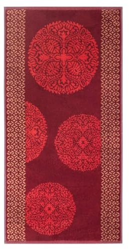 BASSETTI GRANFOULARD Badetuch Set 1 + 1 2 Stück Frottee - Gästehandtuch 40 x 60 cm + Handtuch 50 x 100 cm Handtücher 100% Reine Baumwolle Jacquard Art. PALLAVICINO ROSA R1