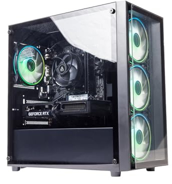 GTR Gaming PC | Ryzen 5 5500 | RTX 3050 6GB | 16GB DDR4 3600MHz RAM | 1TB NVMe SSD | 500W 80+ PSU | Windows 11 | ARGB Gaming Case | WiFi