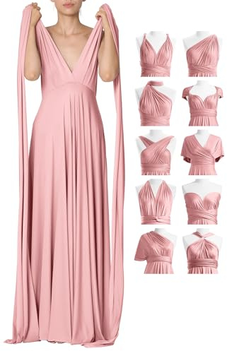 72styles Robe Infinity Demoiselle d'honneur Femme Soirée & Mariage Invitée | Robe Transformable Multiposition Robe de Soirée & Mariage Invitée, Robe Longue Élégante pour Cocktail & Cérémonie