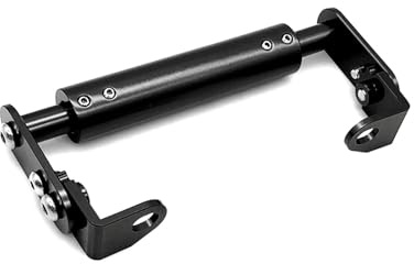 Vbbrswaad Support Téléphone Vélo Support Téléphone GPS pour Moto 22 Mm Barre D'extension Universelle pour Petite Cylindrée Tout-Terrain Porte Téléphone Vélo(Le Noir)