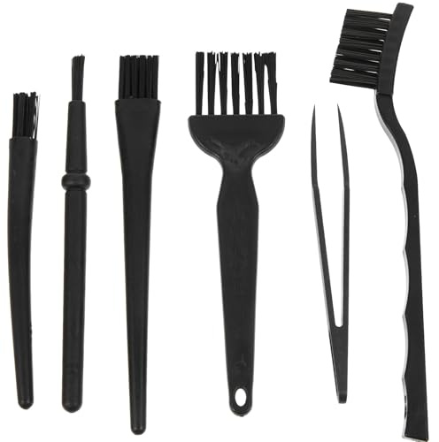 WATIIFUFU Kit de Limpieza para Teclado Mecánico Negro Cepillo Antiestático de Abs Portátil para Limpieza en Diferentes Ocasiones
