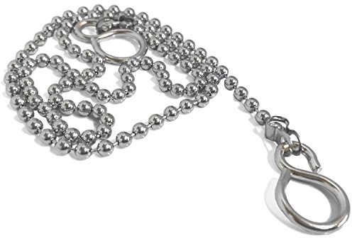 Arian Chaînette pour bouchon de baignoire / lavabo avec crochets Chromé 450 mm