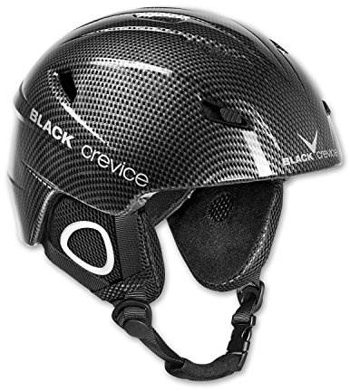 BLACK CREVICE Kitzbühel Casco da sci (Large, Nero Carbone)
