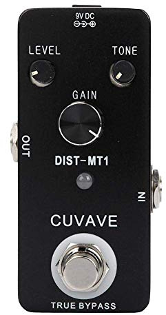 Bnineteenteam E-Gitarren-Distortion-Effektpedal, Mini-Distortion-Effektpedal True Bypass mit Full Metal Shell Musikinstrumentenzubehör