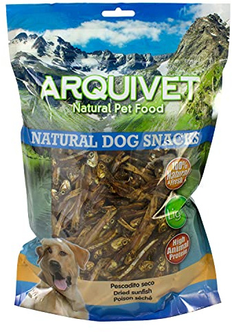 Arquivet Pescadito seco para Perros, 1 kg (Paquete de 1)
