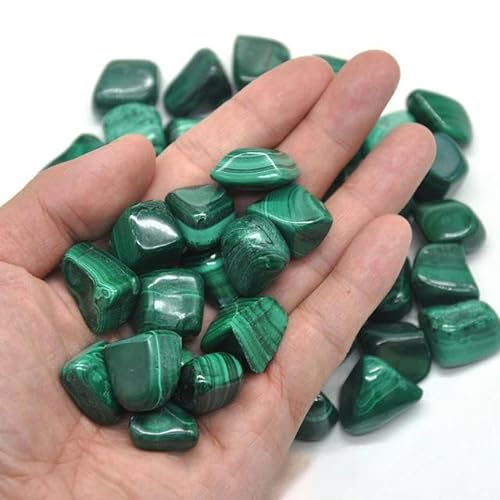 Natural Lots Kristallheilung, polierter Trommelkies, Mineralproben, Edelsteine, Edelsteine, rohe Aquarium-Dekoration, Malachit-Türkis, 500 g