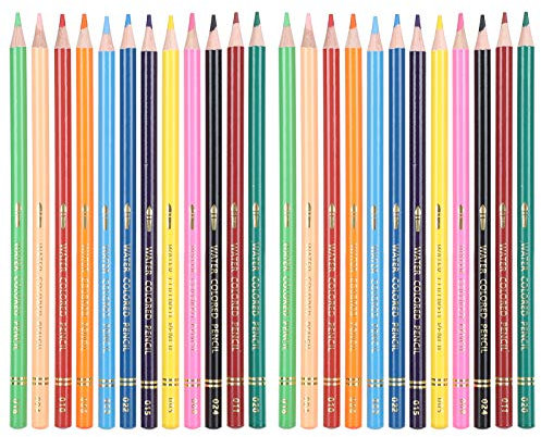 Buntstifte-Set, 24-teiliges Aquarellstift-Set, Professionelle Buntstifte Für Erwachsene Mit Aufbewahrungstasche, Künstler-Zeichenstifte, Skizzen-Zeichenstift, Künstlerbedarf, 12 Farben